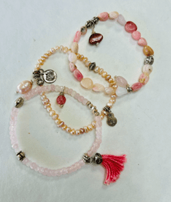 Blush Harmony bracelet by Watson Wells Jewelry - view 3