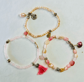 Blush Harmony bracelet by Watson Wells Jewelry - view 2