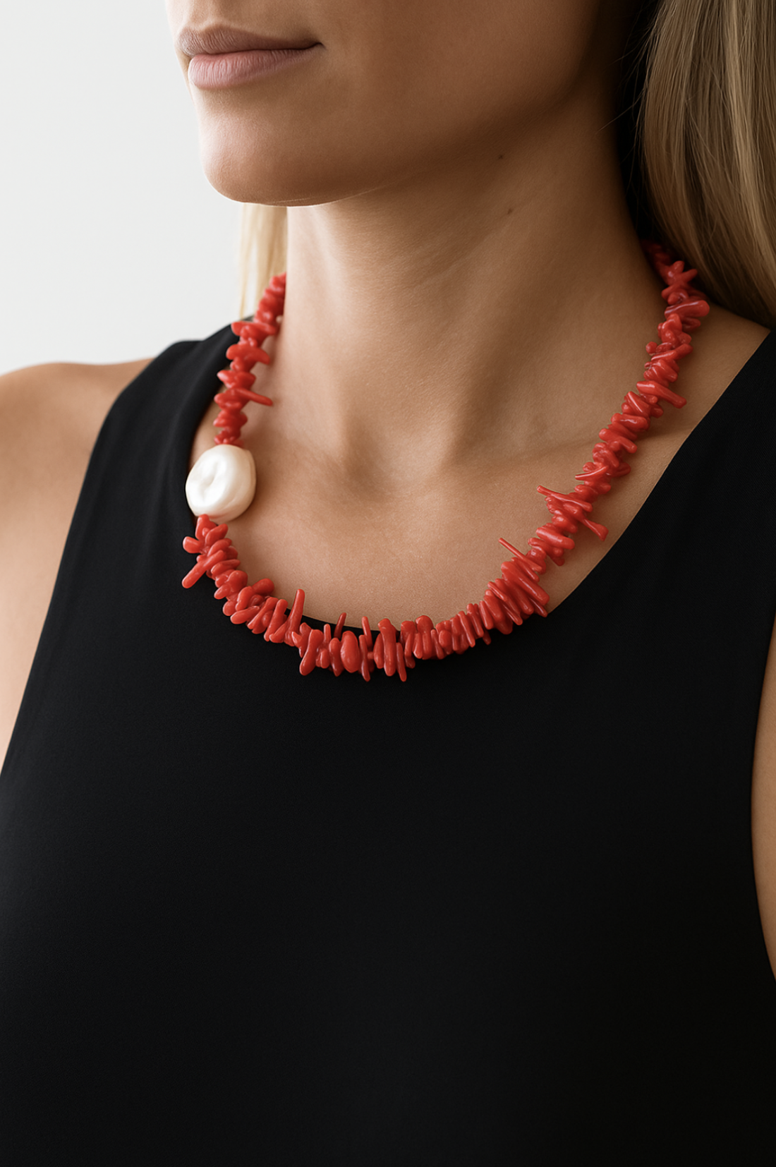 Coral Reef handcrafted necklace by Watson Wells Jewelry
