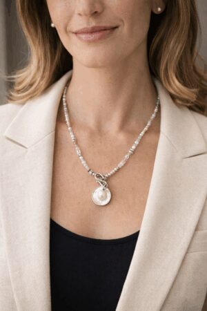 Morning Blush handcrafted necklace by Watson Wells Jewelry