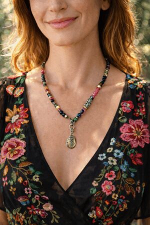Mixed Tourmaline handcrafted necklace by Watson Wells Jewelry