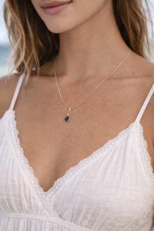 The Force handcrafted dainty necklace featuring sterling silver, by Watson Wells Jewelry