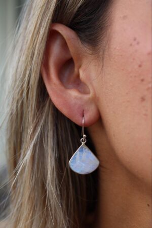 Lunar Glow Drops handcrafted earring by Watson Wells Jewelry