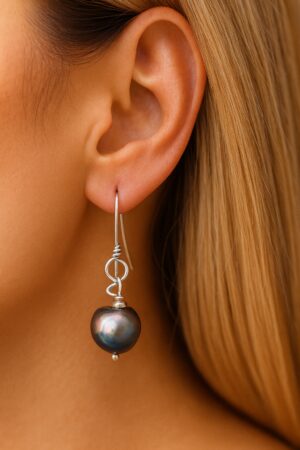 Whispered Elegance handcrafted earring by Watson Wells Jewelry