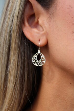 Silver Whisper Earrings handcrafted earring by Watson Wells Jewelry