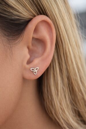 Eternal Knot Studs handcrafted earring by Watson Wells Jewelry