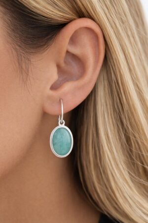Ocean Mist Hoops handcrafted earring by Watson Wells Jewelry