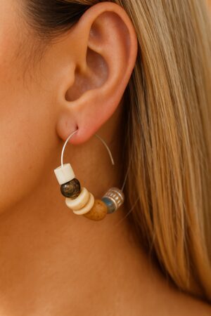 Earthbound Hoops handcrafted earring by Watson Wells Jewelry